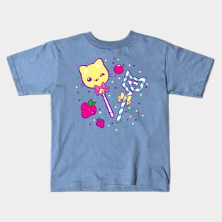 Kawaii Kitty Sprinkles Kids T-Shirt